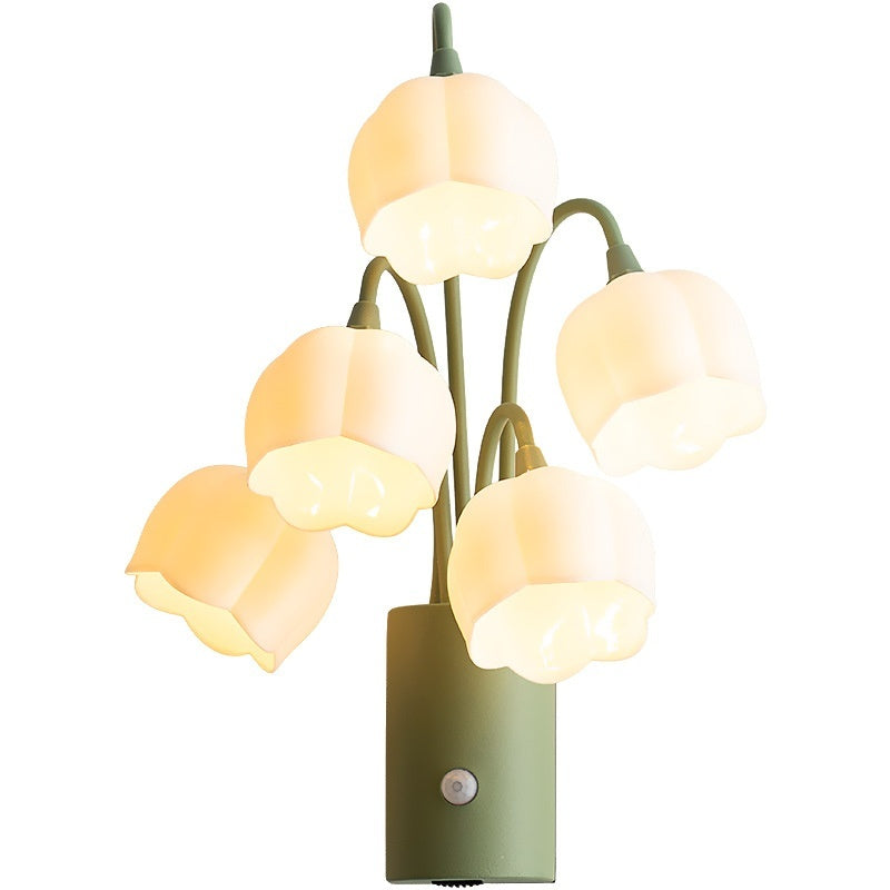 Flower-Shaped Induction Wall Lamp